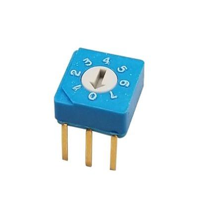 Nidec Components Otočný přepínač, řada: S8 100mA, počet poloh: 8 SPDT Kolík