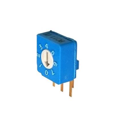 Nidec Components Otočný přepínač, řada: S8 100mA, počet poloh: 8 SPDT Kolík