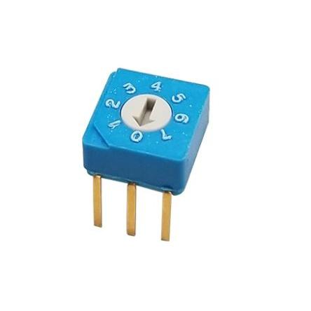 Nidec Components Otočný přepínač, řada: S8 100mA, počet poloh: 8 SPDT Kolík