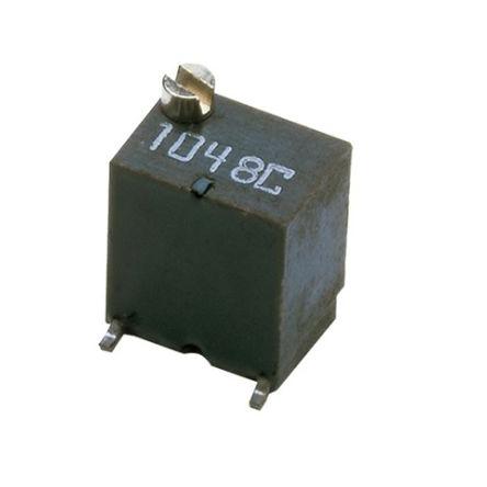 Ladicí potenciometr 2 mΩ 10 % ±100 ppm/°C 0.25 W Horní nastavení 14otáčkový, Povrch, Lomené vývody, řada: ST5 Nidec