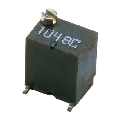 Ladicí potenciometr 2 mΩ 10 % ±100 ppm/°C 0.25 W Horní nastavení 14otáčkový, Povrch, Lomené vývody, řada: ST5 Nidec
