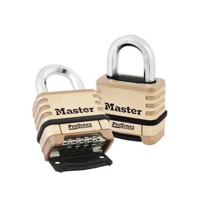 Master Lock Kombinovaný visací zámek Kombinovaný visací zámek, Mosaz 9 mm třmen