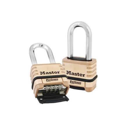 Master Lock Kombinovaný visací zámek Kombinovaný visací zámek, Mosaz 9 mm třmen