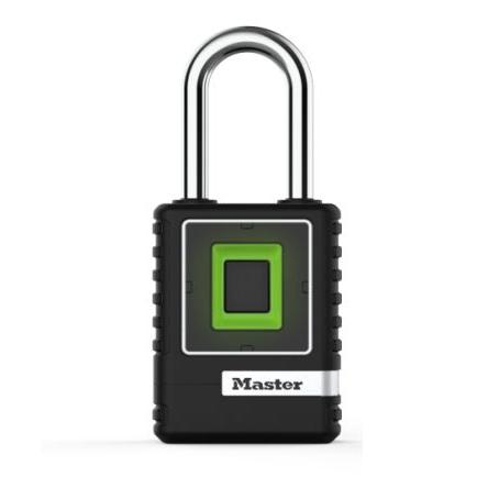 Master Lock Visací zámek Na otisk prstu Odolnost vůči povětrnostním vlivům, Zinek Venkovní 9 mm třmen, Černá