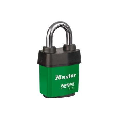 Master Lock Visací zámek Klíč Odolnost vůči povětrnostním vlivům, Laminovaná ocel, Tvrzená slitina boru Venkovní 8 mm