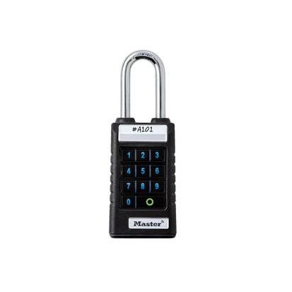 Master Lock Připojení Bluetooth Visací zámek Bluetooth Smart Odolnost vůči povětrnostním vlivům, Pryžový nárazník,