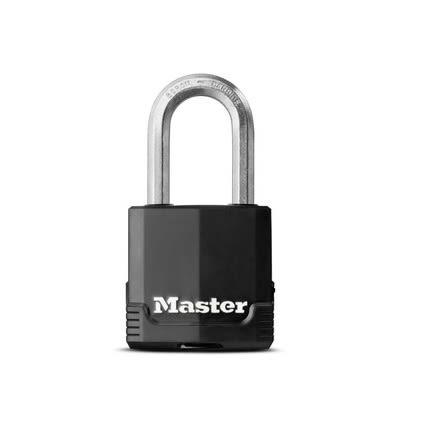 Master Lock Visací zámek Klíč Odolnost vůči povětrnostním vlivům, Ocel Venkovní 8 mm třmen, Černá 49mm