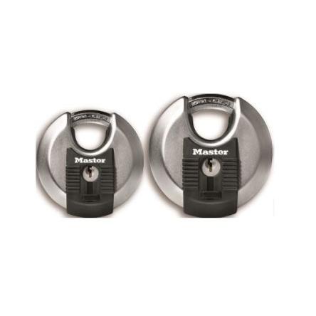 Master Lock Visací zámek Klíč Odolnost vůči povětrnostním vlivům, Nerezová ocel Venkovní 10 mm třmen, Stříbrná