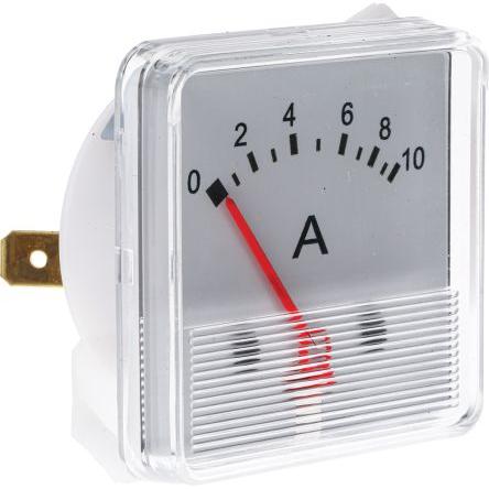 Analogový panelový ampérmetr F3PAM1801-10A, řada: F3PAM 120 A DC, šířka výřezu: 48 mm, přesnost měřicího přístroje: ±8 %