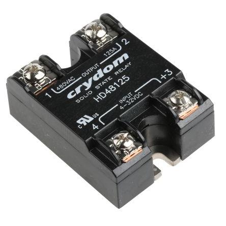 Crydom Polovodičové relé 125 A Panel 530 V ac HD48 32V