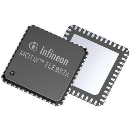 Infineon, standard: AEC 3fázový ovladač střídavého motoru, řada: TLE9879QXW40 TLE9879QXW40XUMA1, konfigurace: 3fázový 50