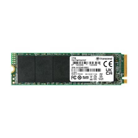 SSD, model: MTE670T Interní M.2 1 TB Průmyslová třída Transcend 3D 75 °C -20 °C
