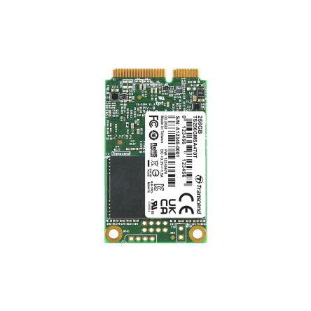 SSD, model: MSA470T Interní mSATA AES-256 256 Gb Průmyslová třída Transcend 3D TLC 75 °C -20 °C