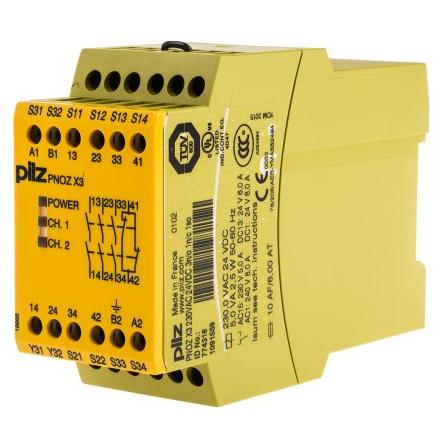 Pilz PNOZ X3 Bezpečnostní relé 230V ac/dc, 24 V ac/dc 1 3