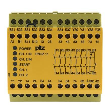 Pilz PNOZ 11 Bezpečnostní relé 24V ac/dc 1 7