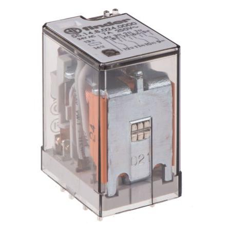 Finder Výkonové relé 4PDT Montáž na plošný spoj 7A 24V ac 55