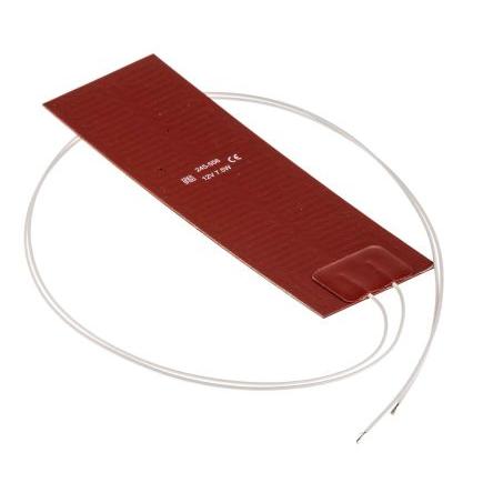 RS PRO Silikonová topná rohož, 7.5 W, Obdélník, 300 °C, 12V dc, 50 mm, 150mm