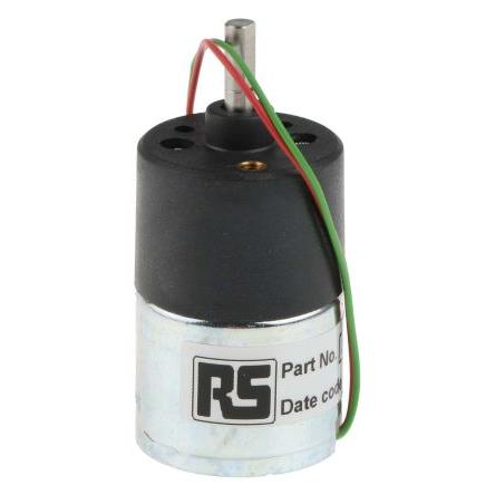 McLennan Servo Supplies Stejnosměrný převodový motor, řada: 1271 12V dc S převodem 40rpm 3.8 Ncm 4 mm 50mA