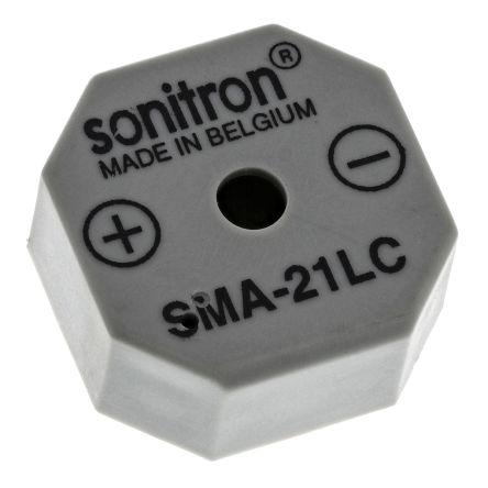 Bzučák 15V dc 1.5 V dc 91 dB, Průchozí otvor 9.5 mm Nepřetržité Interní 21 mm Sonitron