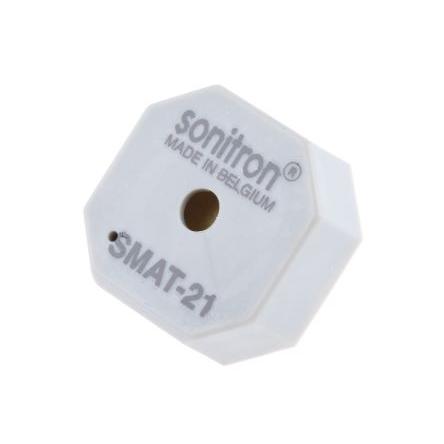 Součást piezoelektrického bzučáku 30V ac 0 V ac 90 dB, Průchozí otvor 9.5 mm Nepřetržité Externí 21 mm Sonitron