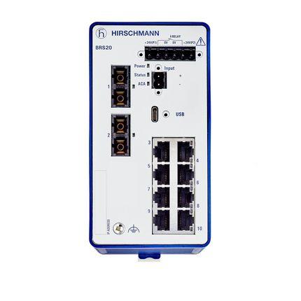 Ethernetový přepínač 10portový Hirschmann Řízený přepínač