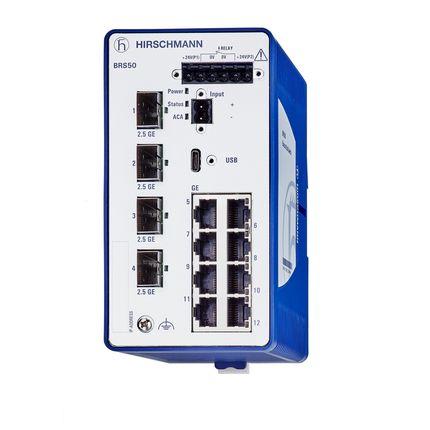 Ethernetový přepínač 12portový Hirschmann Řízený přepínač