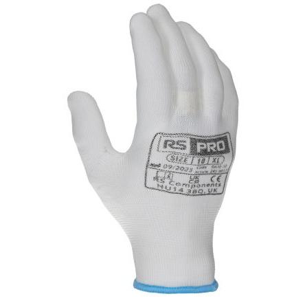 RS PRO Utěrky Ne Bílá EN 420:2003+A1:2009, EU Polyester Bez povrchové vrstvy Ne Ne 10