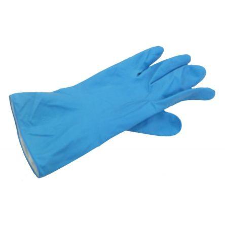 RS PRO Rukavice Ano Modrá EN 374-4:2013, EN ISO 374-1:2016 Type A, EN ISO 374-5:2016 & EN 388:2016 2.0.1.0.X, EU Latex 2