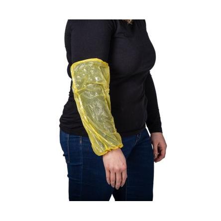 No RS PRO Ochranný rukáv, Žlutá Elastická, Polyetylen Jednorázový, SC: 22 x 40 cm