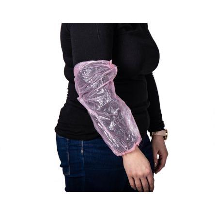No RS PRO Ochranný rukáv, Růžová Elastická, Polyetylen Jednorázový, SC: 22 x 40 cm