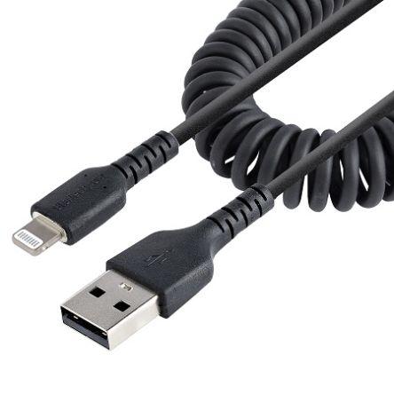 StarTech.com Kabel Lightning Vnější, řada: RUSB, A: Konektor Lightning, 0.5 m Vnější, Černá, B: USB 2.0 Typ A