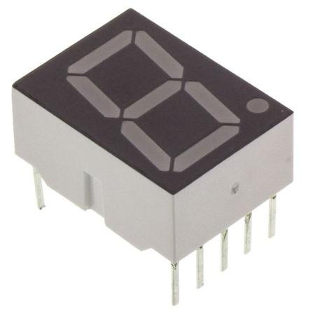 LED displej 1 7 segmentů Anoda barva LED diody Červená 7mcd Pravá strana 20.3 mm Broadcom 626nm