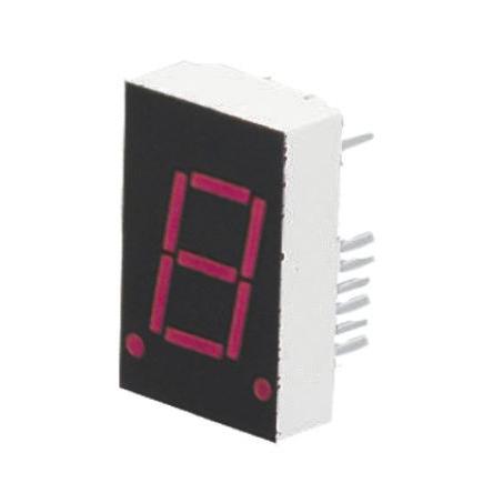 LED displej 1 7 segmentů Anoda barva LED diody Červená 14mcd Pravá strana 20.3 mm Broadcom 637nm