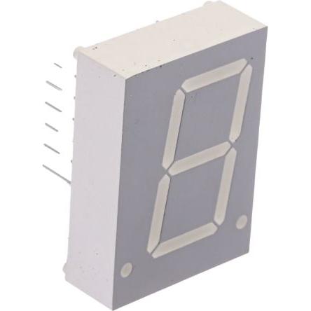 LED displej 1 7 segmentů Katoda barva LED diody Červená 7mcd Pravá strana 20.3 mm Broadcom 626nm