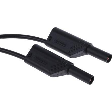 Hirschmann Test & Measurement Zkušební kabel s konektorem, Černá 16A, délka kabelů: 2 m, 1000 V ac, 1000V dc,
