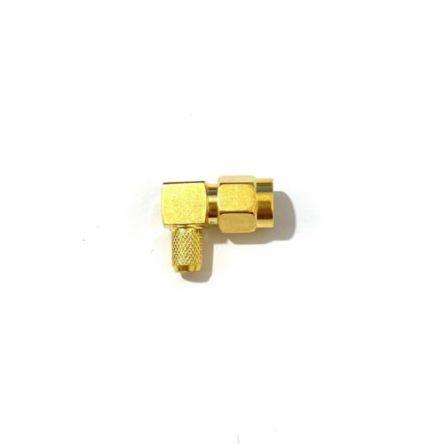 RS PRO Koaxiální konektor, řada: RS PRO Vnější, 50 Ω, orientace těla: Pravý úhel, Kabel Konektor SMA Přepážka Objímka,