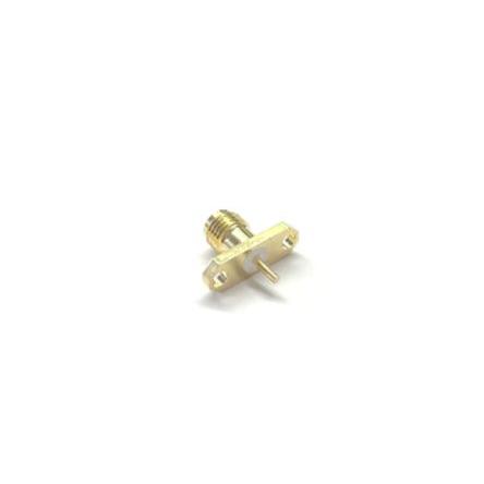 RS PRO Koaxiální konektor, řada: RS PRO Vnitřní, 50 Ω, orientace těla: Rovný, Montáž na přírubu Konektor SMA Přepážka