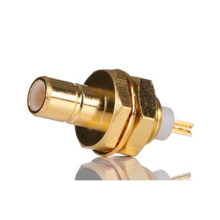 RS PRO Koaxiální konektor, řada: RS PRO Vnější, 50 Ω, orientace těla: Rovný, Montáž do panelu Konektor SMA Pájecí, 6GHz