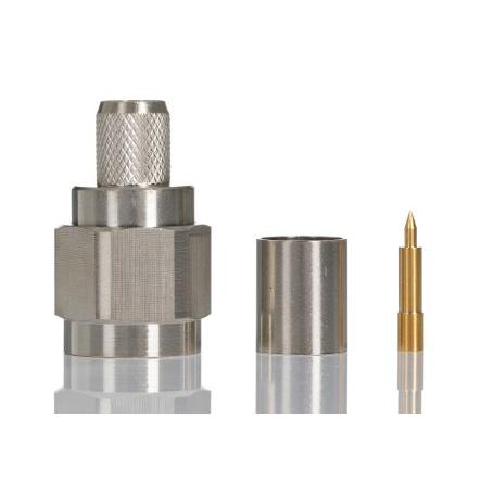RS PRO Koaxiální konektor, řada: RS PRO Vnější, 50 Ω, orientace těla: Rovný, Kabel Konektor N Krimpovací, 6GHz 125 °C