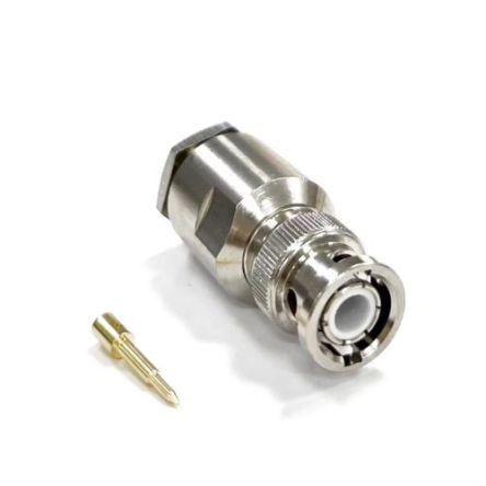 RS PRO Koaxiální konektor, řada: RS PRO Vnější, 50 Ω, orientace těla: Rovný, Kabel Konektory BNC Přepážka Objímka, 4GHz
