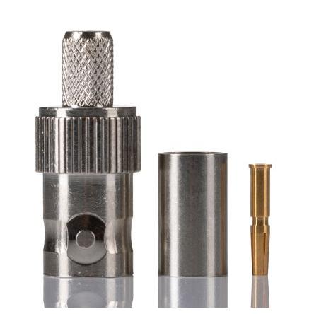 RS PRO Koaxiální konektor, řada: RS PRO Vnitřní, 75 Ω, orientace těla: Rovný, Kabel Konektory BNC Krimpovací, 3GHz 85 °C