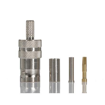 RS PRO Koaxiální konektor, řada: RS PRO Vnitřní, 50 Ω, orientace těla: Rovný, Kabel Konektory BNC Krimpovací, 4GHz 165