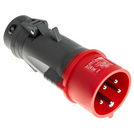 Legrand Průmyslový napájecí konektor, řada: HYPRA, IP44, Kabel, formát pólů: 3P+N+PE, orientace těla: Rovný barva