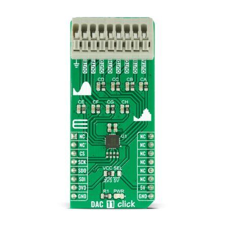 MIKROE-4767 for DAC128S085, pro použití s: MikroBUS MikroElektronika