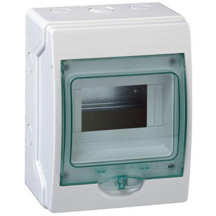 Schneider Electric Pouzdro, řada: Kaedra IP65 barva Světle šedá (skříň), Zelená IK09 Polymer 112 mm 200 mm 159 mm