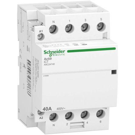 Schneider Electric Stykač napětí ve vinutí 240V ac 4pólový 40 A 690V s 4 NO kontakty 240V ac, rozsah: Acti9 iDT40 4P