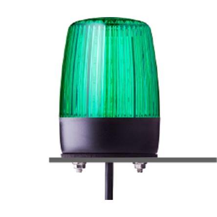 AUER Signal LED maják, řada: PCH Blikající, Stálé barva Zelená 24V ac/dc LED Základna RoHS IP69, IP67