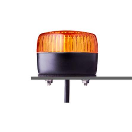 AUER Signal LED maják, řada: PFL Vícestroboskopický barva Žlutá 24V ac/dc LED Základna 0.120A RoHS IP69, IP67