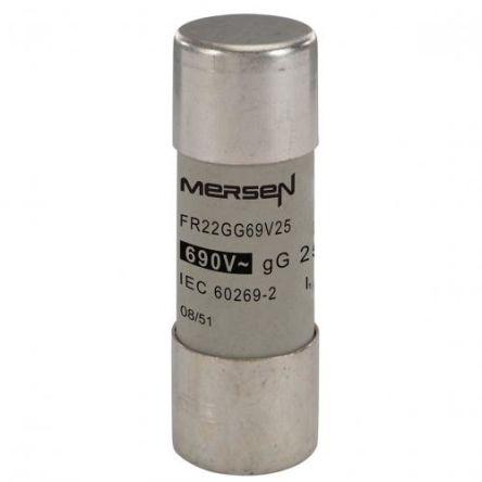 Kazetová pojistka 25A gG 22.2 x 58 mm Mersen Keramika 690V ac
