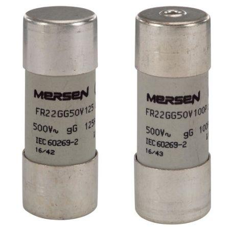 Kazetová pojistka 63A gG 22.2 x 58 mm Mersen Keramika 690V ac